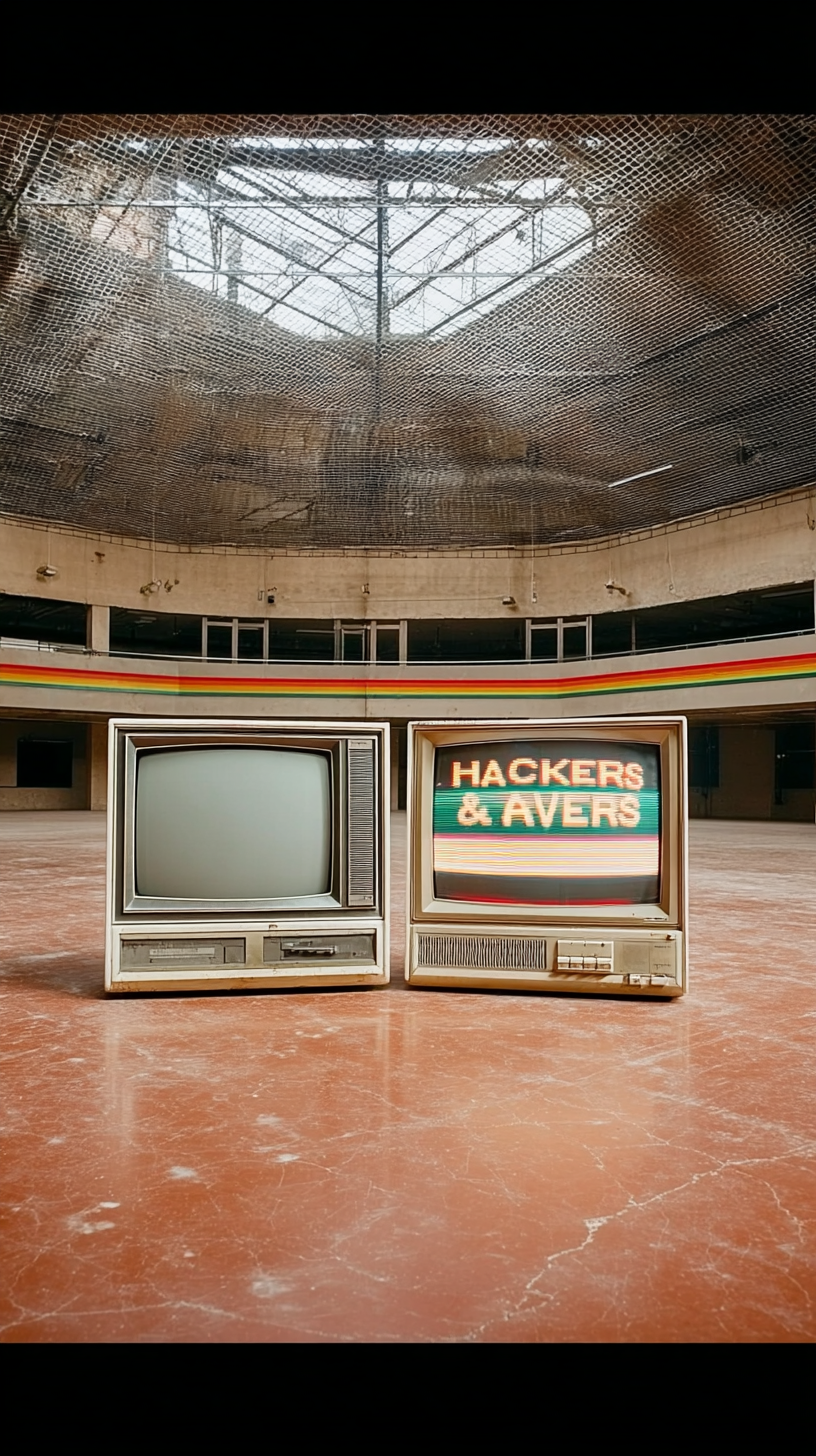 Wintercircus, Ghent — CRT TVs inside the Wintercircus dome